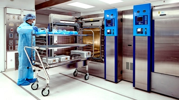 Central sterile department using LTSF sterilisation equipment